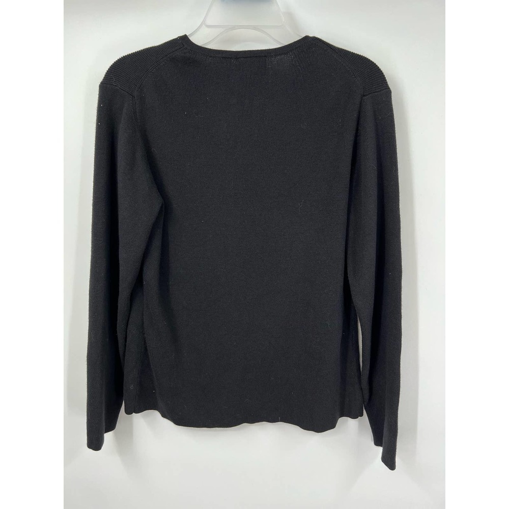 Taylor‎ Clothing B MOSS Company Black Sweater Size M - Picture 3 of 3